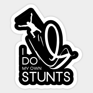 "I Do My Own Stunts" Daredevil Design Sticker